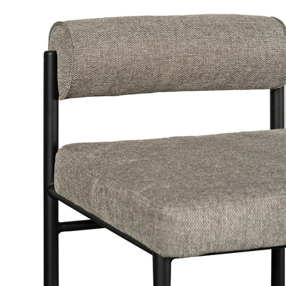 Set of 2 - Shaffer 65cm Fabric Bar Stool - Grey