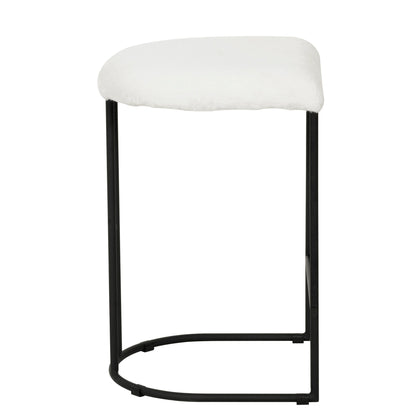 Set of 2 - Galvan 65cm Bar Stool - Cloud Fur