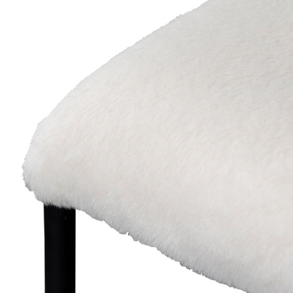 Set of 2 - Galvan 65cm Bar Stool - Cloud Fur