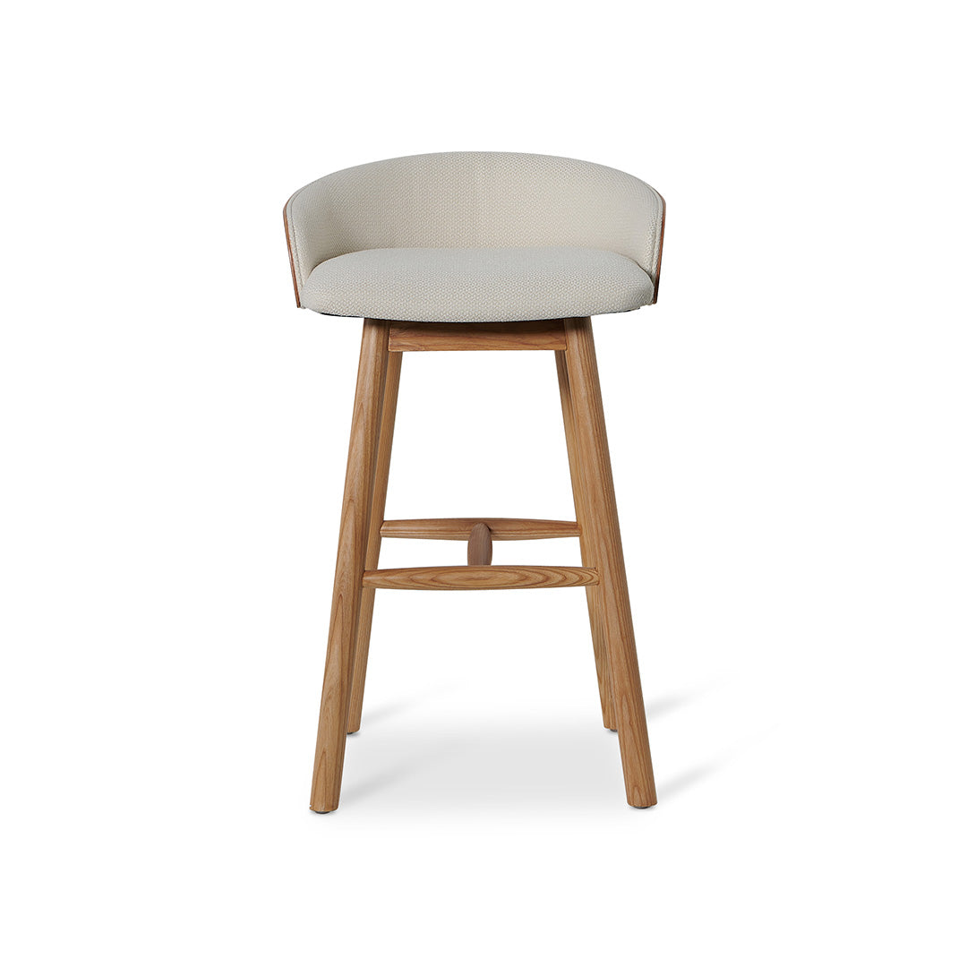 Nicholas 65cm Natural Bar Stool - Beige