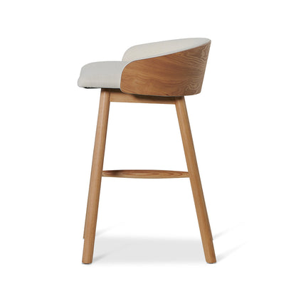 Nicholas 65cm Natural Bar Stool - Beige