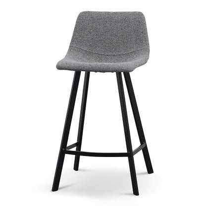 Set of 2 - Duke 65cm Bar Stool - Spec Charcoal