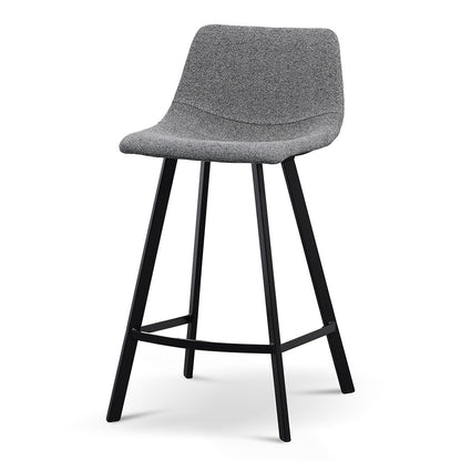 Set of 2 - Duke 65cm Bar Stool - Spec Charcoal