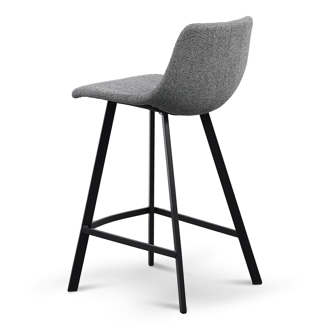 Set of 2 - Duke 65cm Bar Stool - Spec Charcoal