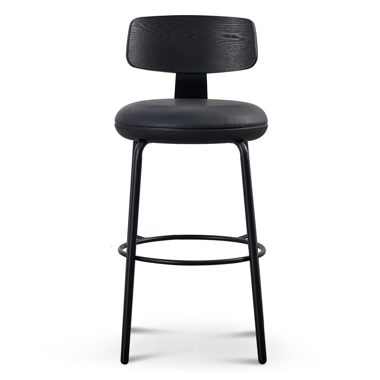 Martino 75cm Bar Stool – Full Black – view 2