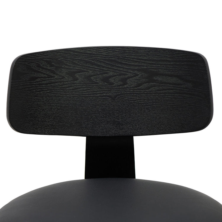 Martino 75cm Bar Stool – Full Black – view 3