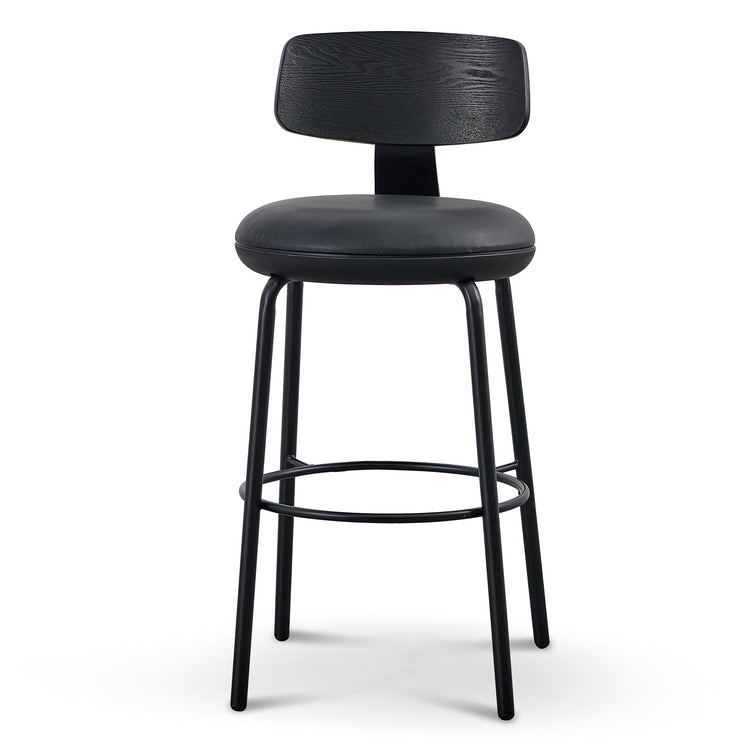 Martino 75cm Bar Stool – Full Black