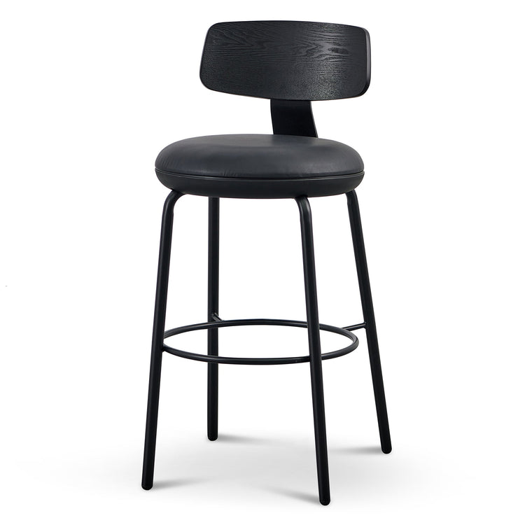 Martino 75cm Bar Stool – Full Black – view 7