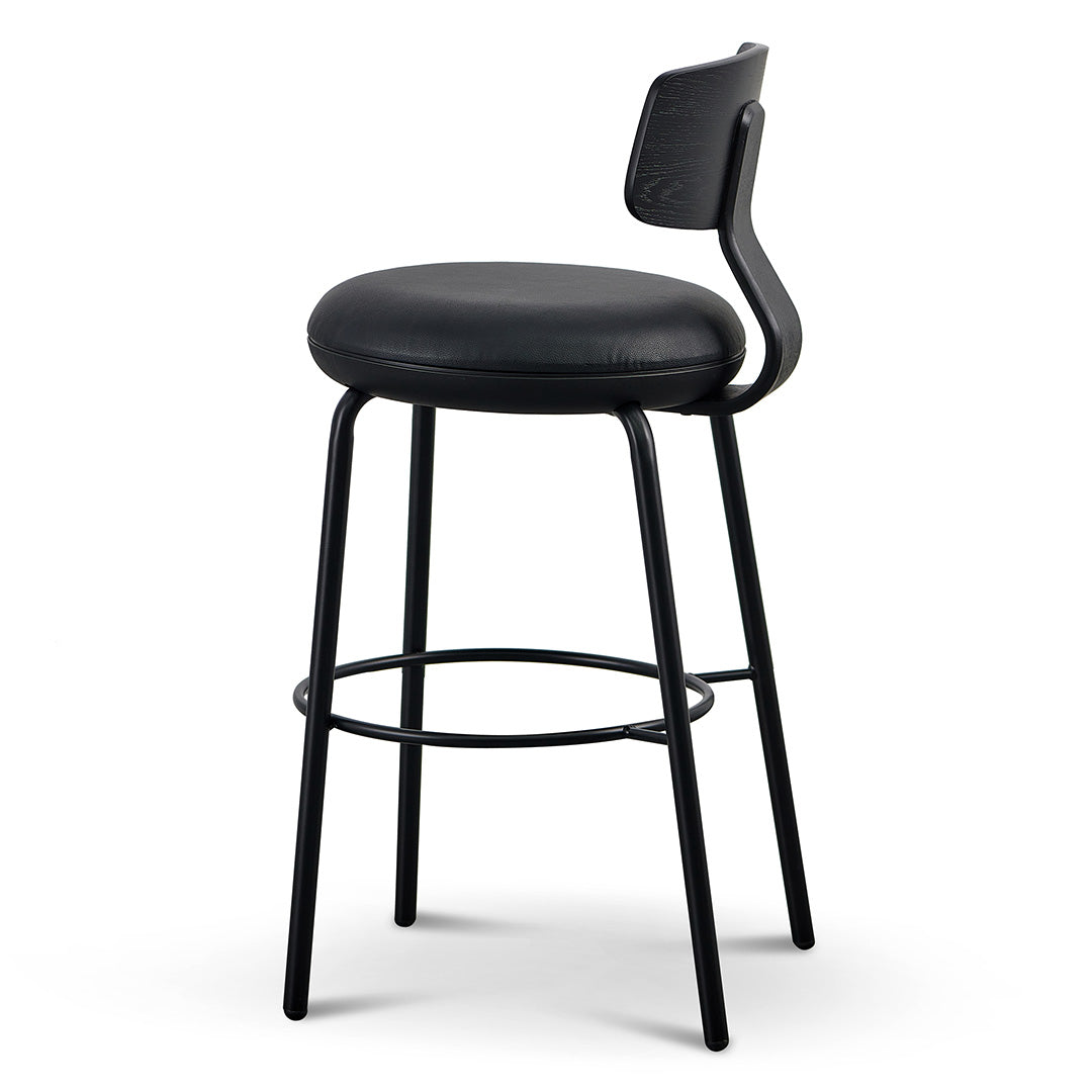 Martino 75cm Bar Stool – Full Black – view 10
