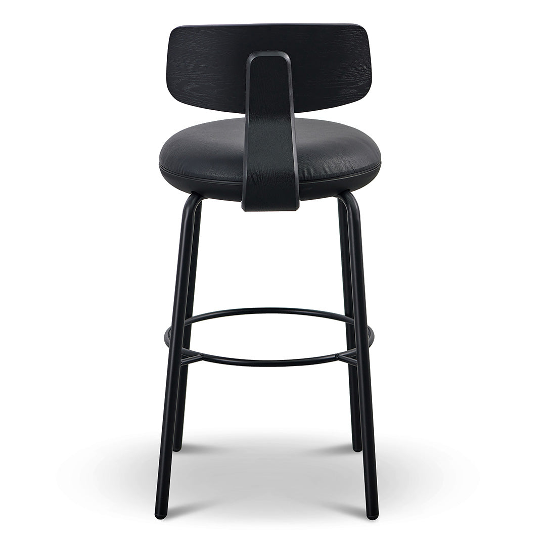 Martino 75cm Bar Stool – Full Black – view 11