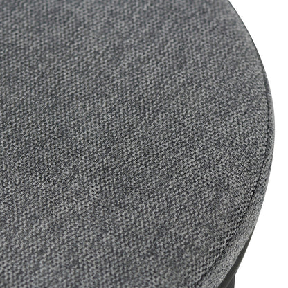 Set of 2 - Mclean 63cm Black Frame Bar Stool - Charcoal Grey