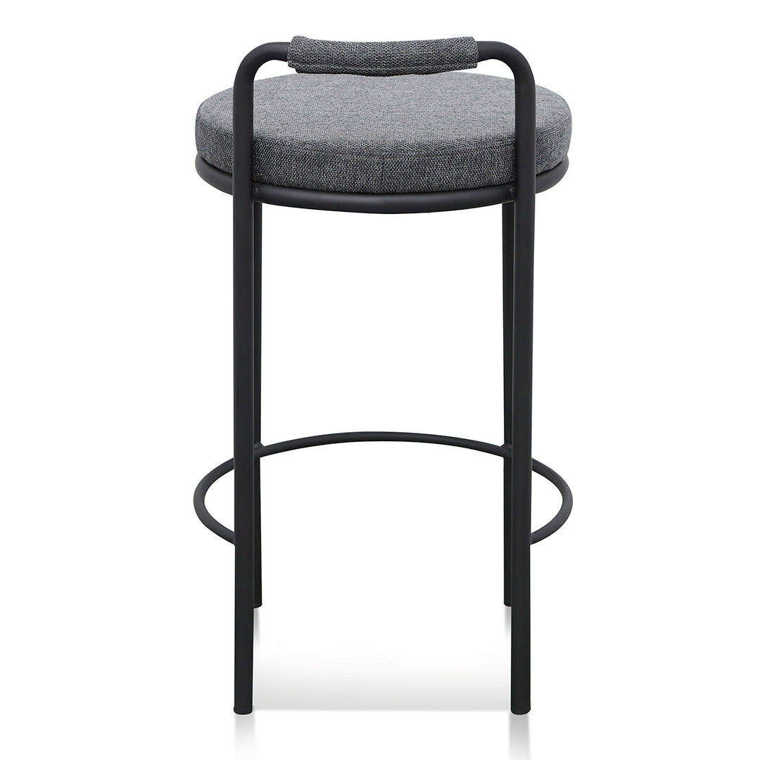Set of 2 - Karimi 65cm Bar Stool - Charcoal Grey