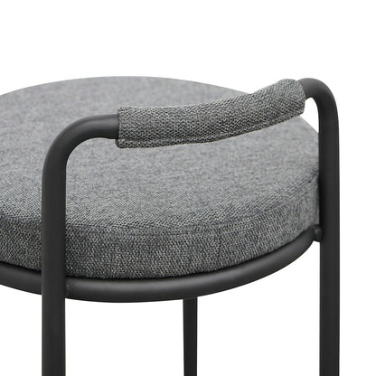 Set of 2 - Karimi 65cm Bar Stool - Charcoal Grey