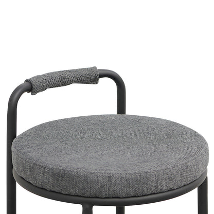 Set of 2 - Karimi 65cm Bar Stool - Charcoal Grey