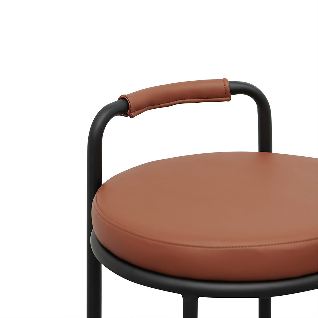 Set of 2 - Karimi 65cm Bar Stool - Brown