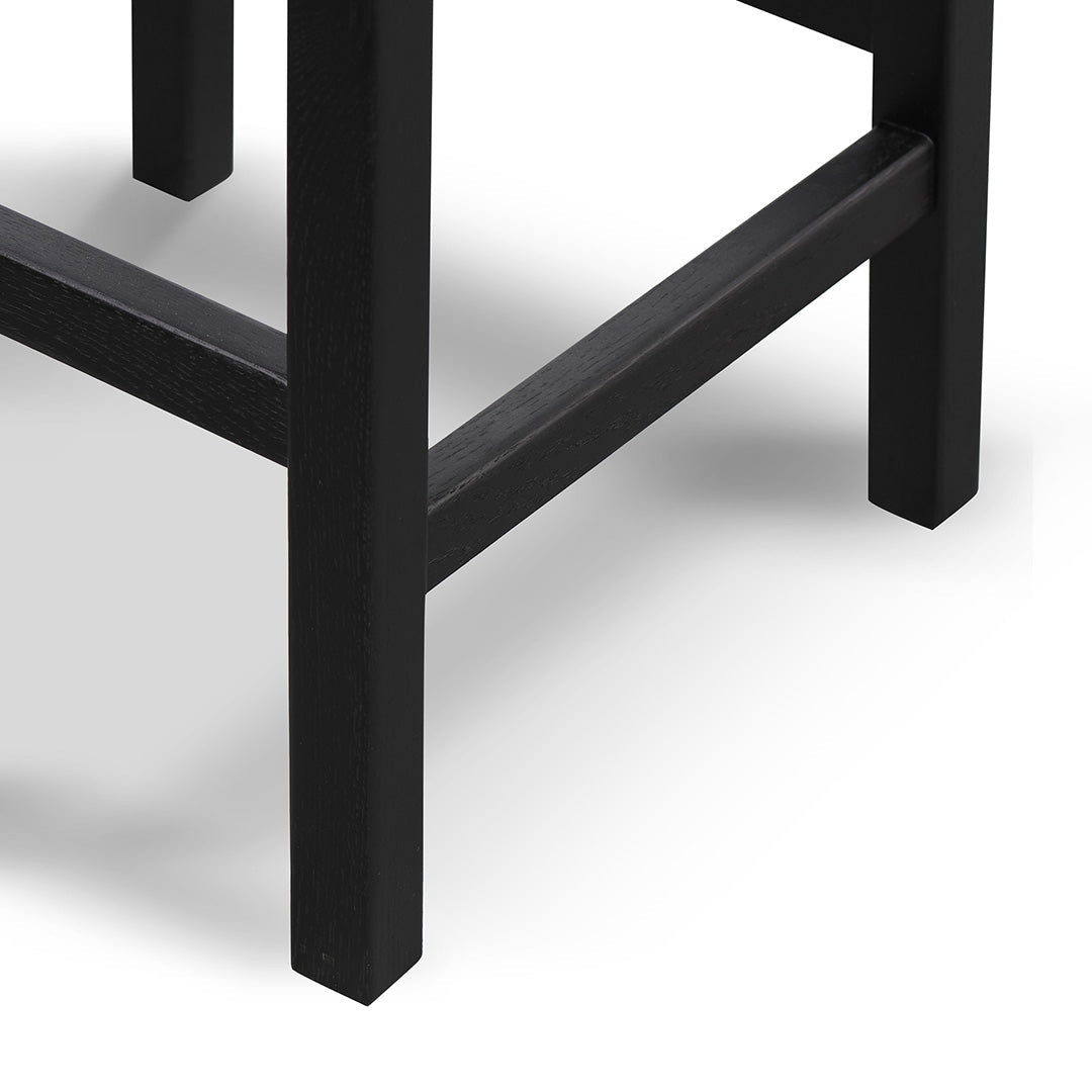 Jolen 65cm Rattan Bar Stool – Full Black – view 7
