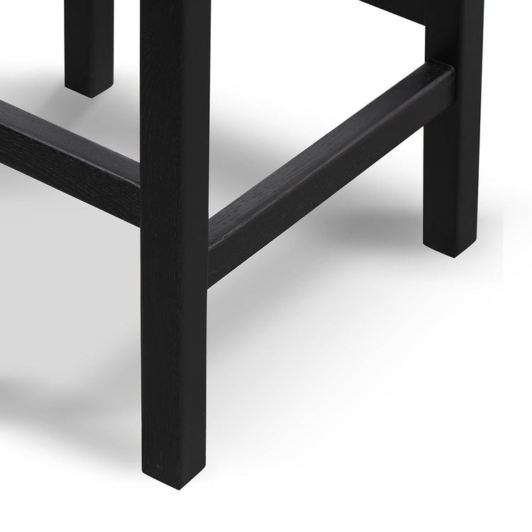Jolen 65cm Rattan Bar Stool – Full Black – view 7