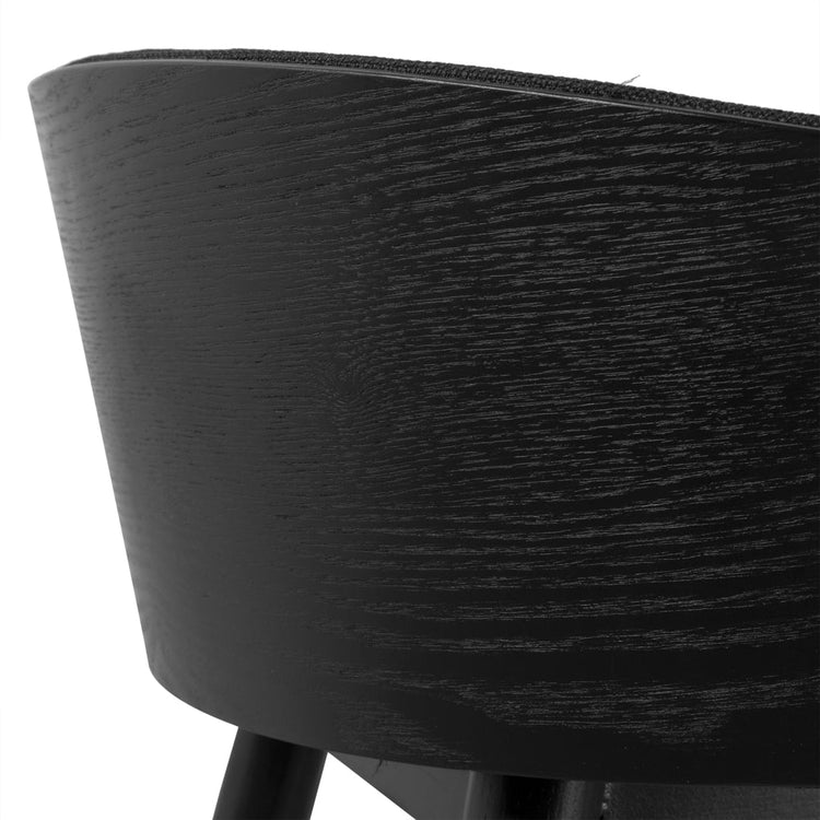 Nicholas 65cm Bar Stool – Full Black – view 10