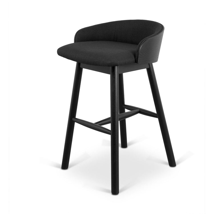 Nicholas 65cm Bar Stool – Full Black
