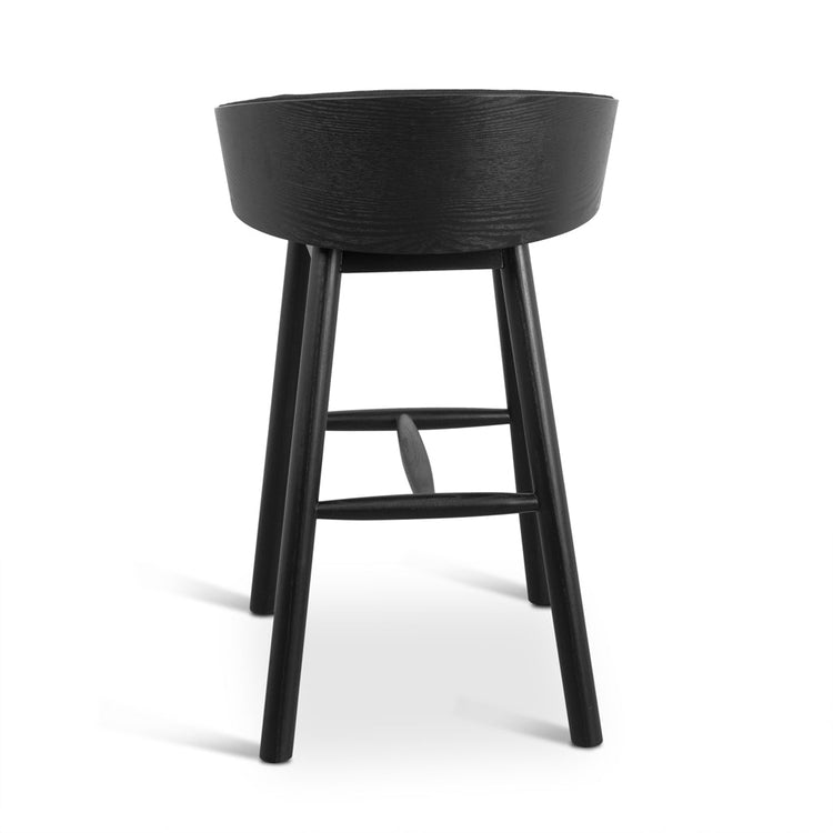 Nicholas 65cm Bar Stool – Full Black – view 5