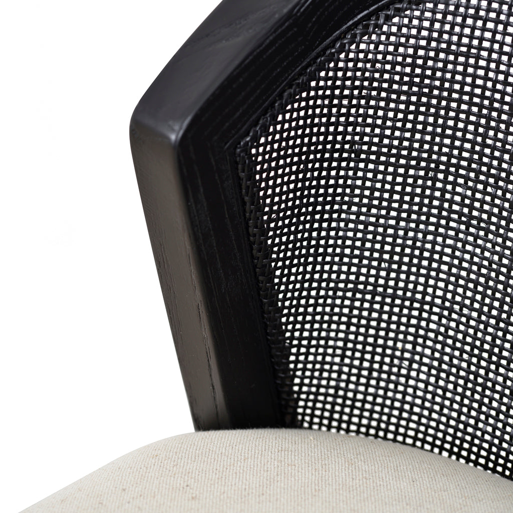 Margie Black Elm Barstool - Light Beige