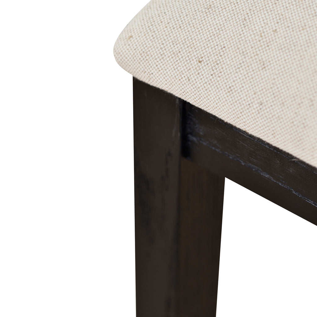 Margie Black Elm Barstool - Light Beige