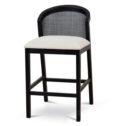 Margie Black Elm Barstool - Light Beige