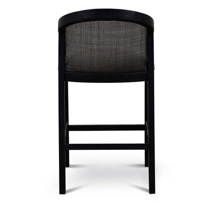 Margie Black Elm Barstool - Light Beige