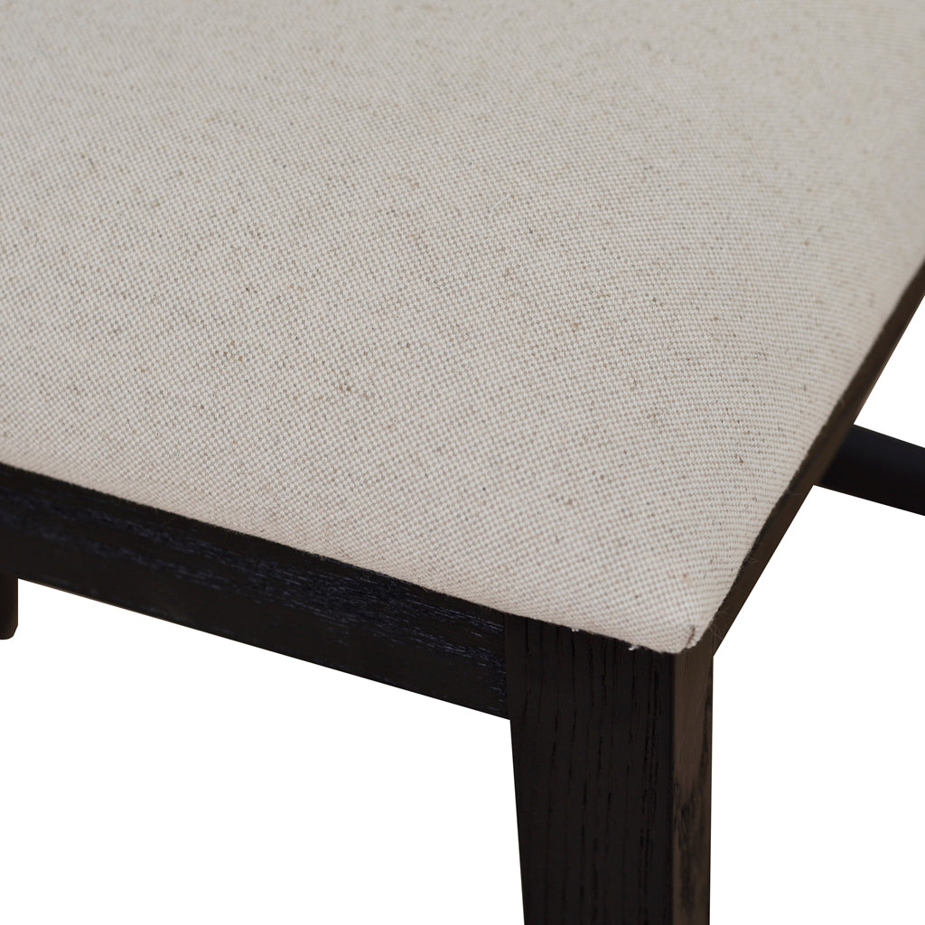 Margie Black Elm Barstool - Light Beige
