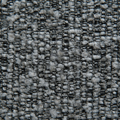 Jovan 68cm Matte Black Bar Stool - Graphite Grey Boucle