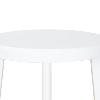 65cm Timber Seat Bar Stool - White (Set of 2)
