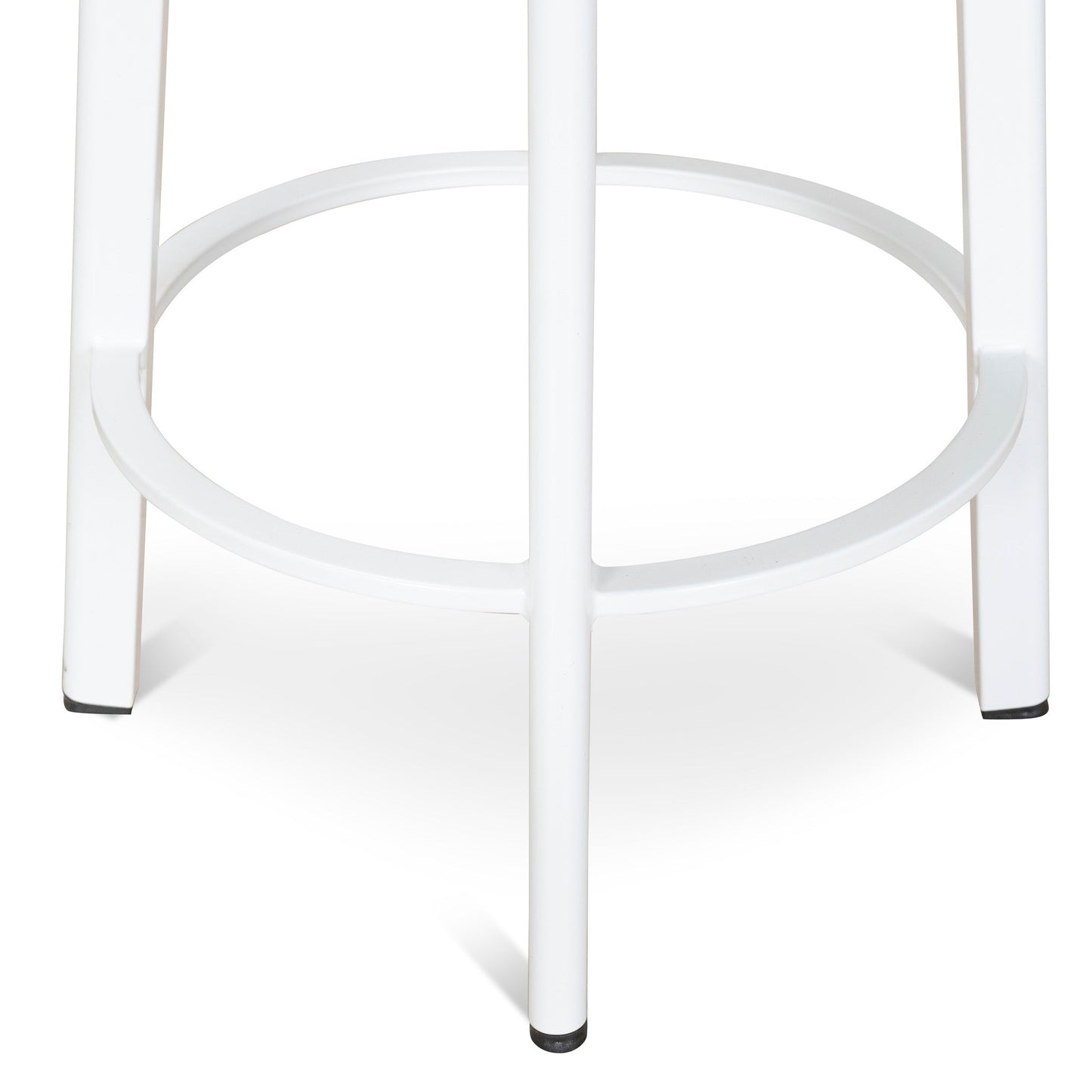 Set of 2 - James 65cm Timber Seat Bar Stool - White