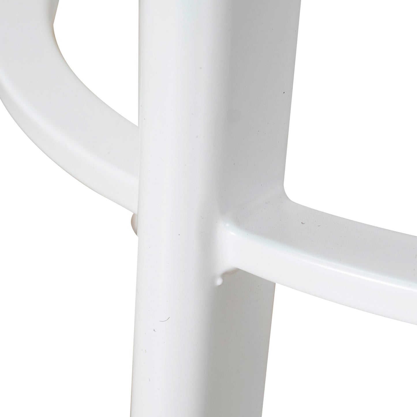 Set of 2 - James 65cm Timber Seat Bar Stool - White