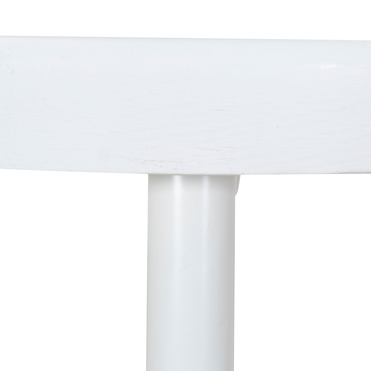 Set of 2 - James 65cm Timber Seat Bar Stool - White