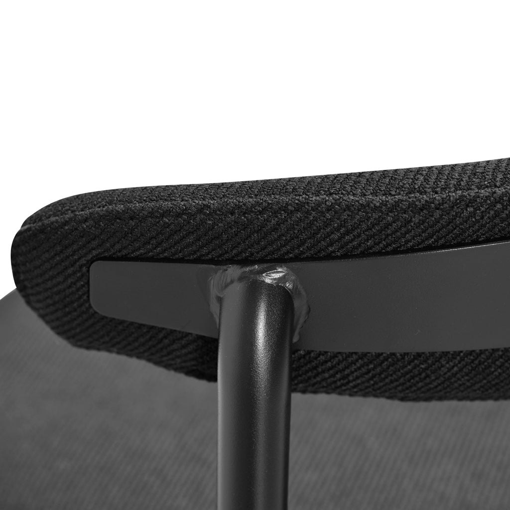 Set of 2 - Oneal 65cm Bar Stool - Full Black