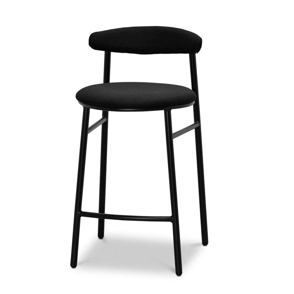 Set of 2 - Oneal 65cm Bar Stool - Full Black