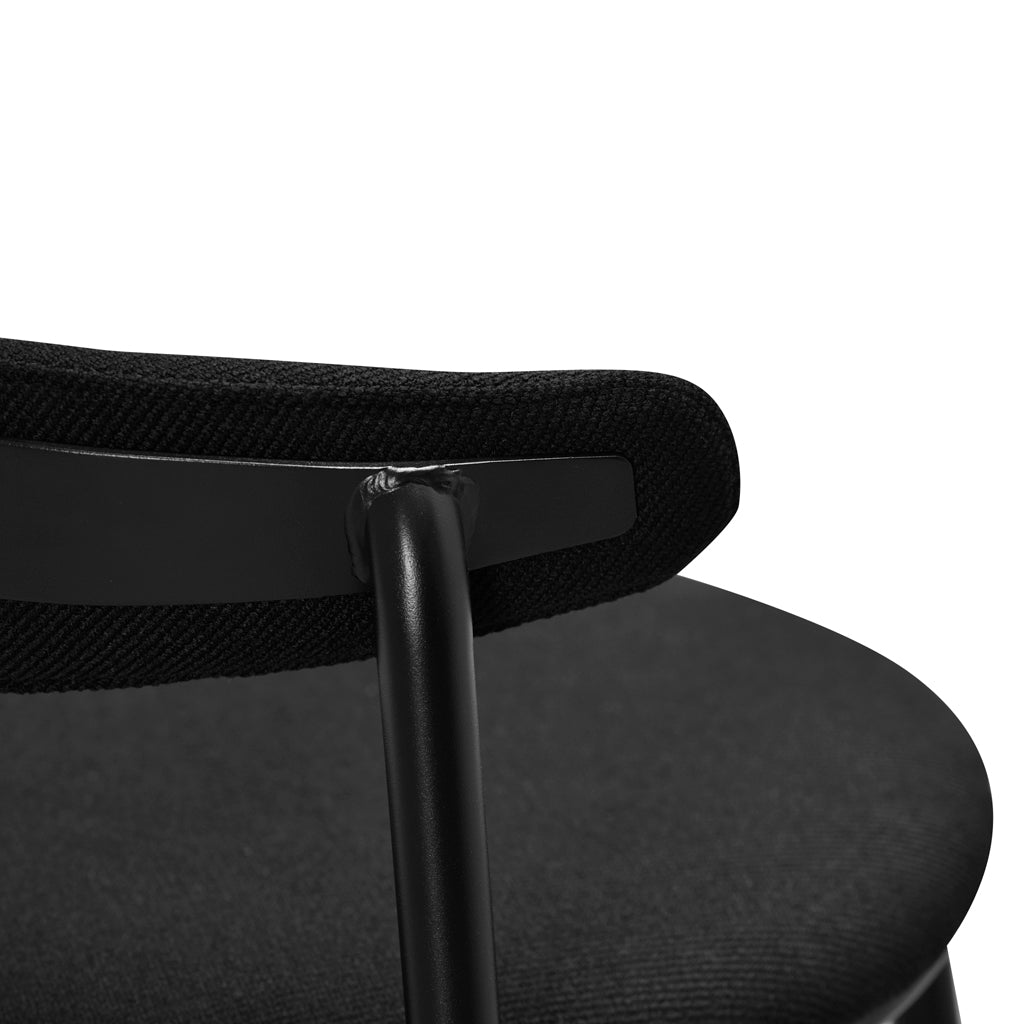 Set of 2 - Oneal 65cm Bar Stool - Full Black