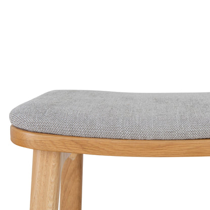 Cyprus 67cm Natural Bar Stool - Grey