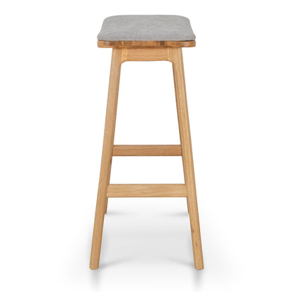 Cyprus 67cm Natural Bar Stool - Grey