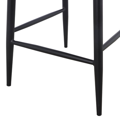 Set of 2 - Albinus 65cm Bar Stool - Anthracite Grey Boucle