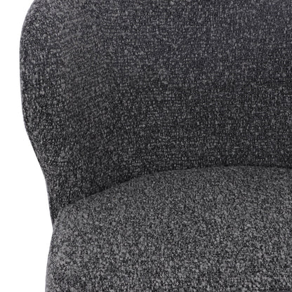 Set of 2 - Perkins 65cm Bar Stool - Anthracite Grey Boucle