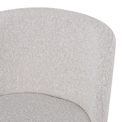 Set of 2 - Perkins 65cm Bar Stool - Pearl Grey Boucle