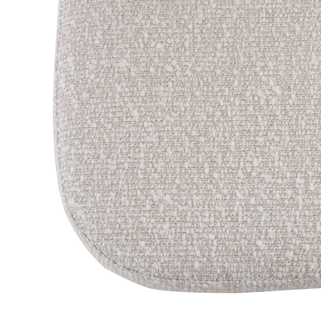 Set of 2 - Perkins 65cm Bar Stool - Pearl Grey Boucle