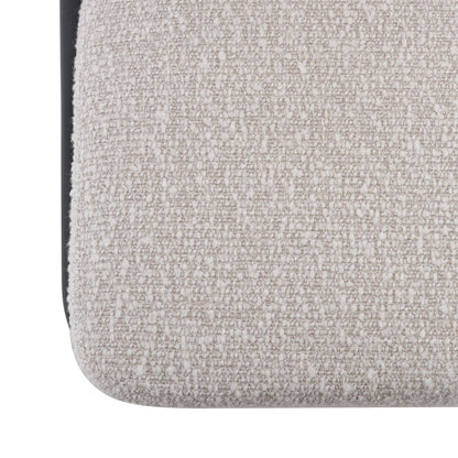 Ex Display - Abiram 65cm Bar Stool - Pearl Grey Boucle