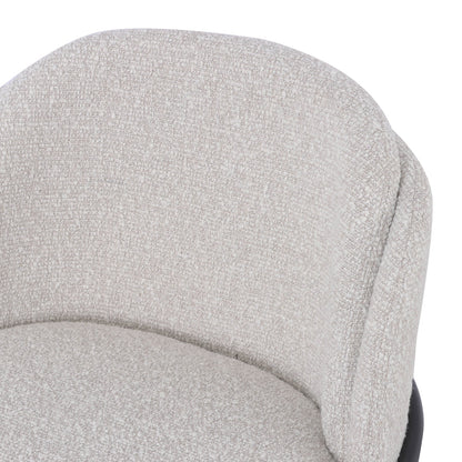 Ex Display - Abiram 65cm Bar Stool - Pearl Grey Boucle