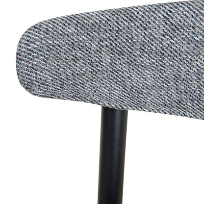 Set of 2 - Oneal 65cm Bar Stool - Lava Grey