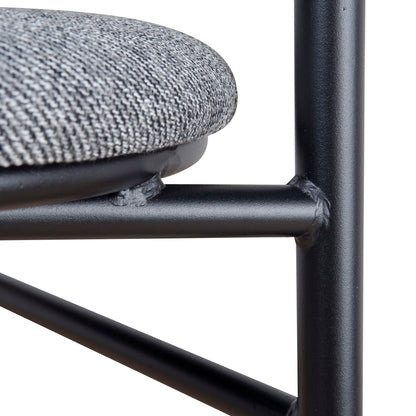 Set of 2 - Oneal 65cm Bar Stool - Lava Grey