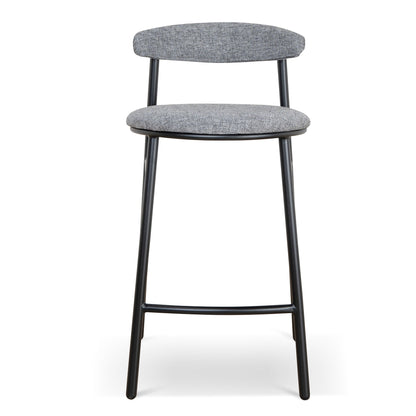Set of 2 - Oneal 65cm Bar Stool - Lava Grey