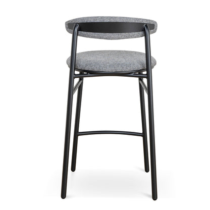 Set of 2 - Oneal 65cm Bar Stool - Lava Grey