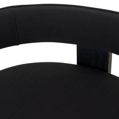 Miles ELM Barstool - Full Black